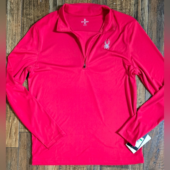 Spyder Other - NWT Spyder Limitless Solid Zip T-Neck - Men's Large
